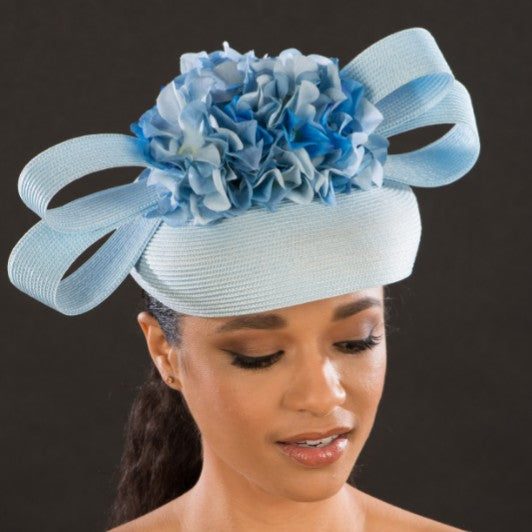 heks Naar Grace Ladies wedding fascinator hat in blue/Shenor Collections - Shenor  Collections