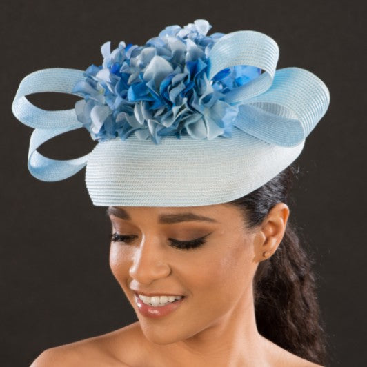 wedding hat in blue/Shenor Collections - Shenor Collections