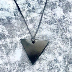 Miracle Stone Shungite Triangle Necklace