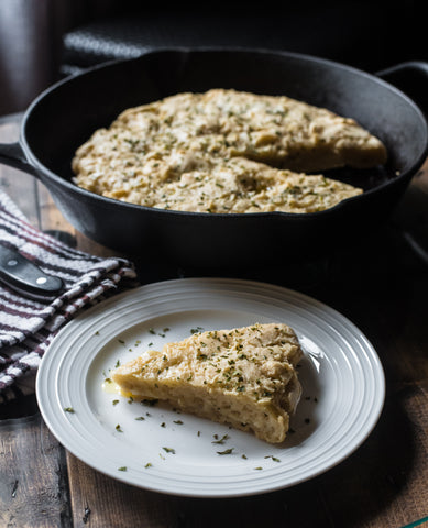 Gluten-Free No Knead Skillet Bread