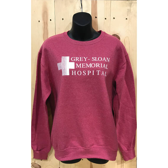 grey sloan memorial hospital crewneck sweatshirt