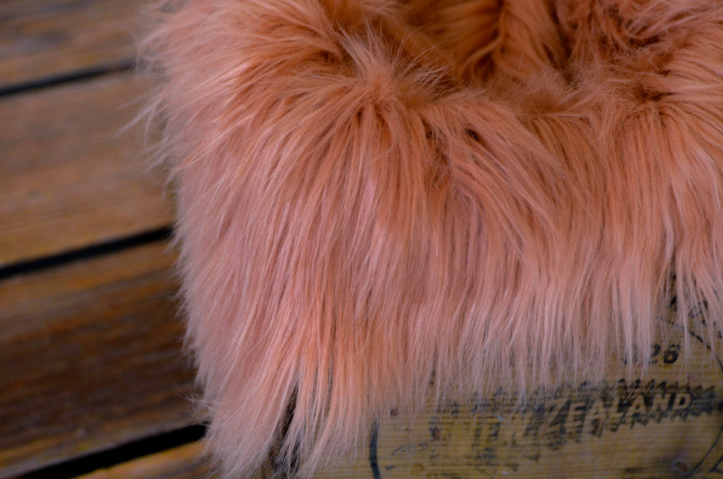 Faux Fur - Salmon