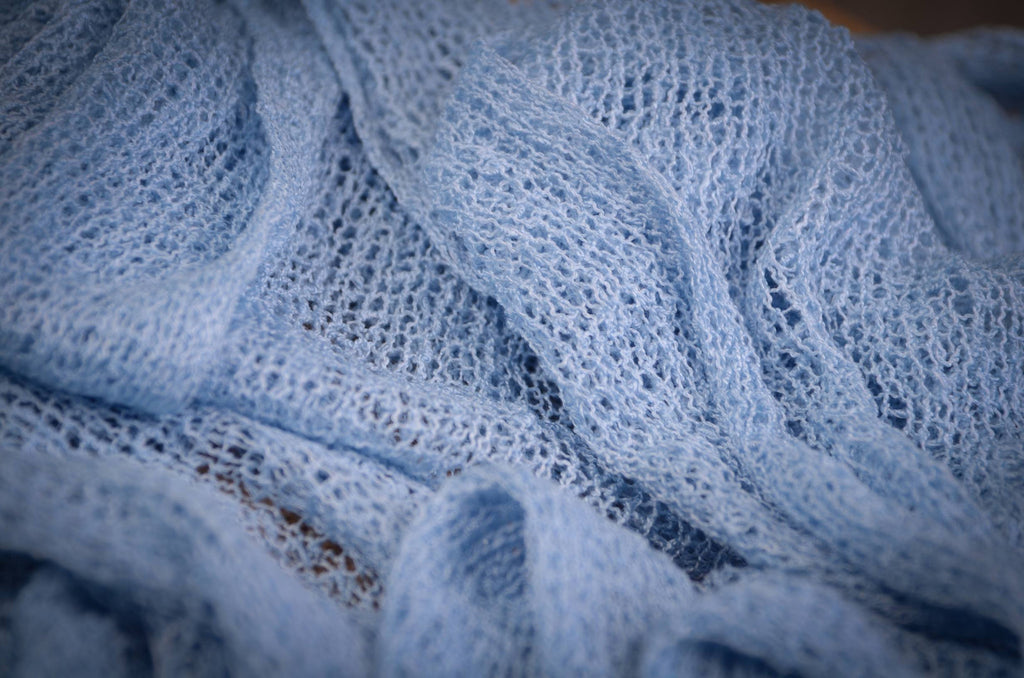 Stretch Knit Baby Wrap - Light Blue
