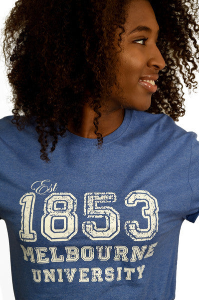 Denim Blue '1853' short sleeve t shirt (womens) - front