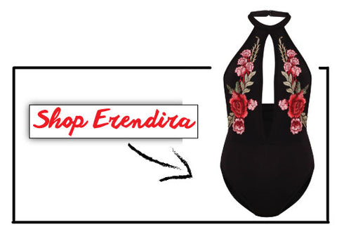 Shop Pink N' Proper Malaysia Singapore Opulence Embroidery Erendira Monokini Swimsuit