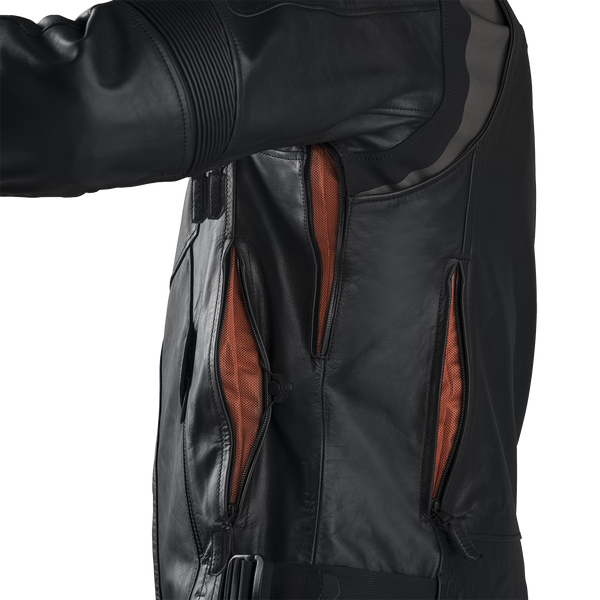 men's fxrg triple vent system waterproof leather jacket