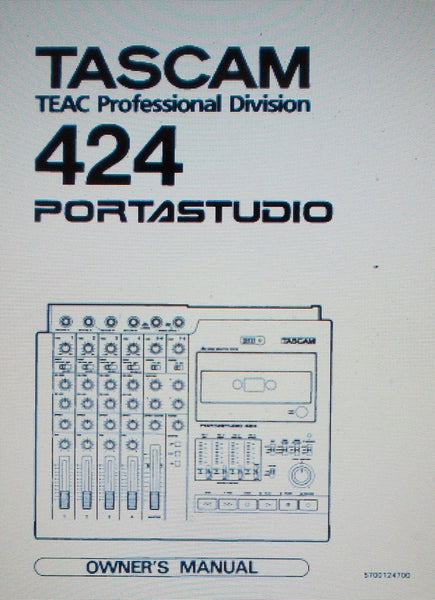 TASCAM 424 PORTASTUDIO 4 TRACK MULTITRACK MASTER CASSETTE TAPE RECORDE