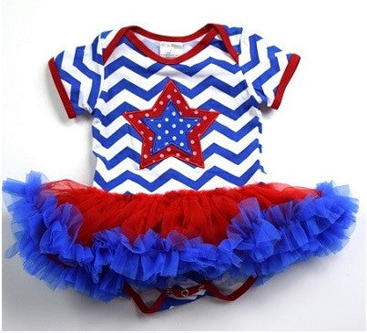 Star Spangled tutu onesie