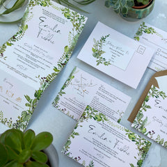 Hothouse Double Sided A6 Evening Invitation Cards