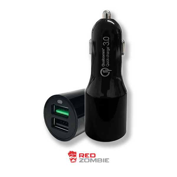 uitvinden Ook Maria Fast Car Charger (Qualcomm Quick Charge 3.0) - Dual Port – Red Zombie
