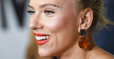 Scarlett Johansson Ear Piercings