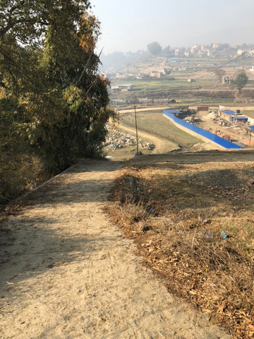 Crossing the valley south of Kathmandu