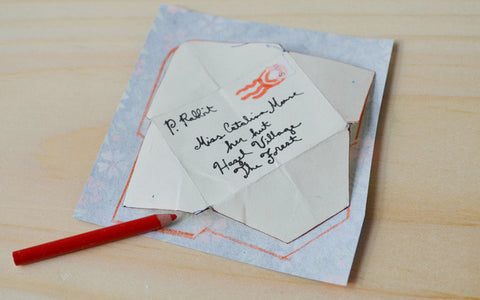 Tracing envelopes for homemade Valentine cards
