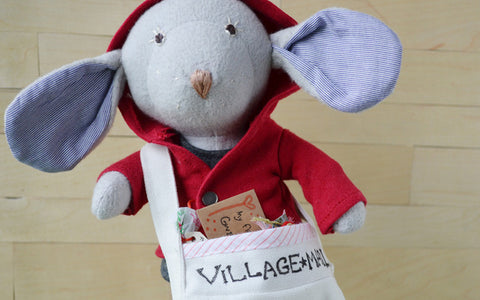 Oliver Mouse delivering Valentine's cards to Hazel Village