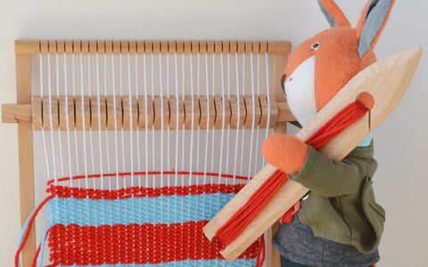 Owen Fox Weaving at his Loom