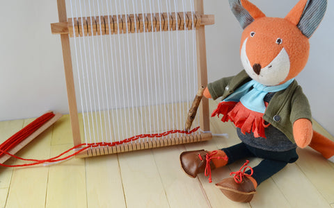 Owen Fox Weaving at his Loom