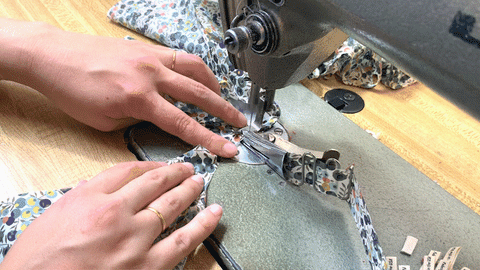 Sewing collar binding