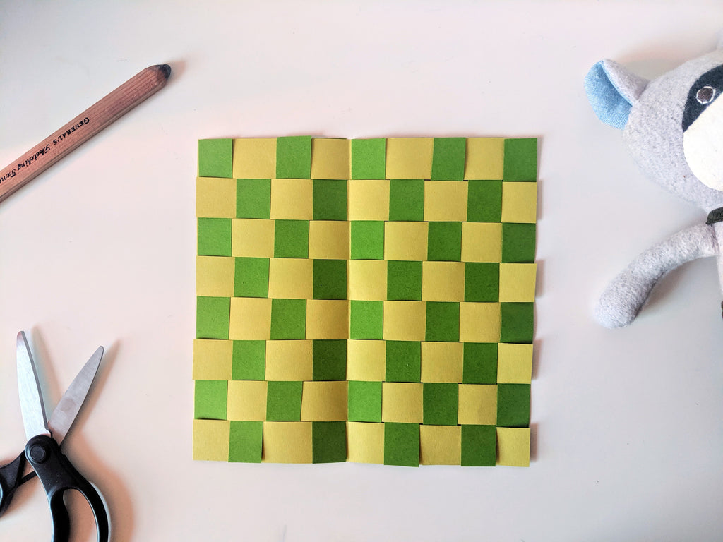 Max Raccoon's Paper Weaving Placemat Kid's Craft 