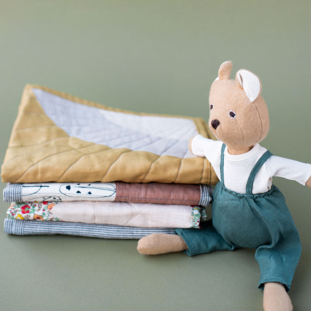 Nicholas Bear Cub with Doll Quilt