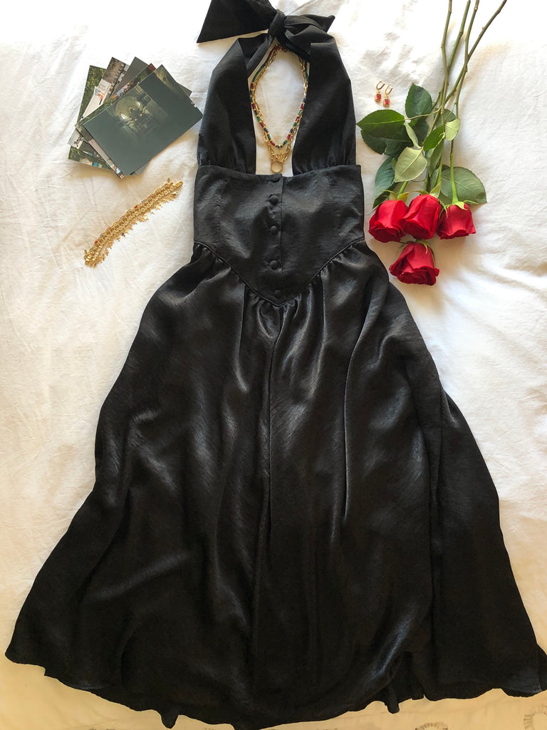venus clothing black dress