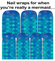 Espionage Cosmetics Mermaid Scales Nail Wraps 