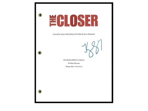 The Closer "Pilot" Episode TV Script Autographed: Kyra Sedgwick