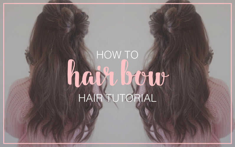 Half Up Half Down Hair Bow Tutorial