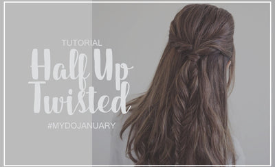 Half Up Half Down Fishtail Braid