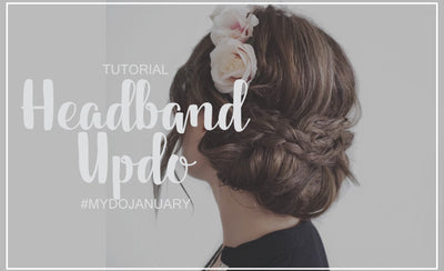 How to Headband Updo Hair Tutorial