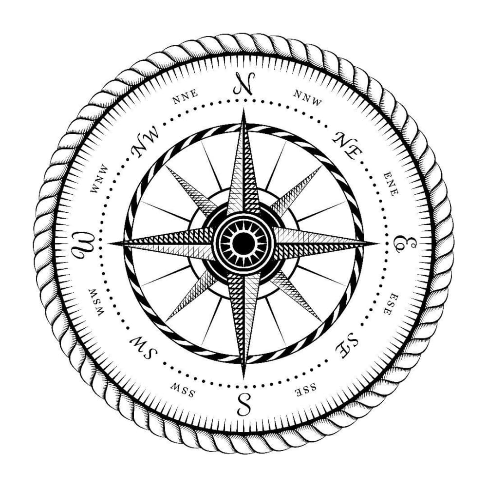 Nautical Compass SVG, Tribal Compass
