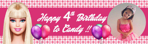 barbie birthday banner