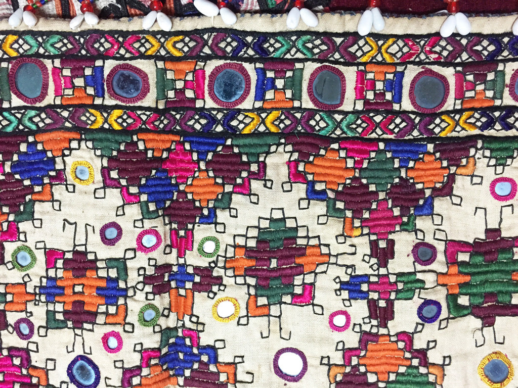 embroidery stitching india - pallu design