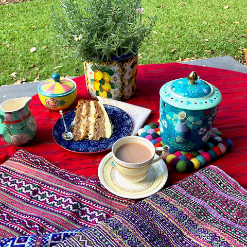 Hand made fabrics and afternoon tea - Pallu Design