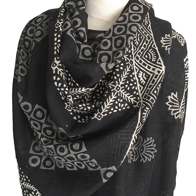 black voile scarf