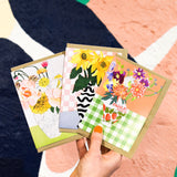 Floral Bunch Collage - Greeting Card