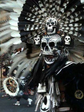 Mictlantecuhtli aztec god of death tattoo