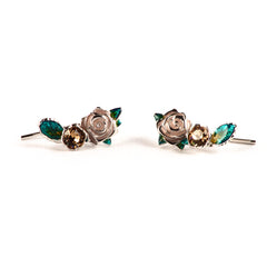 Wild rose meaning symbolism statement earrings