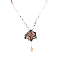 Wild rose meaning symbolism statement necklace