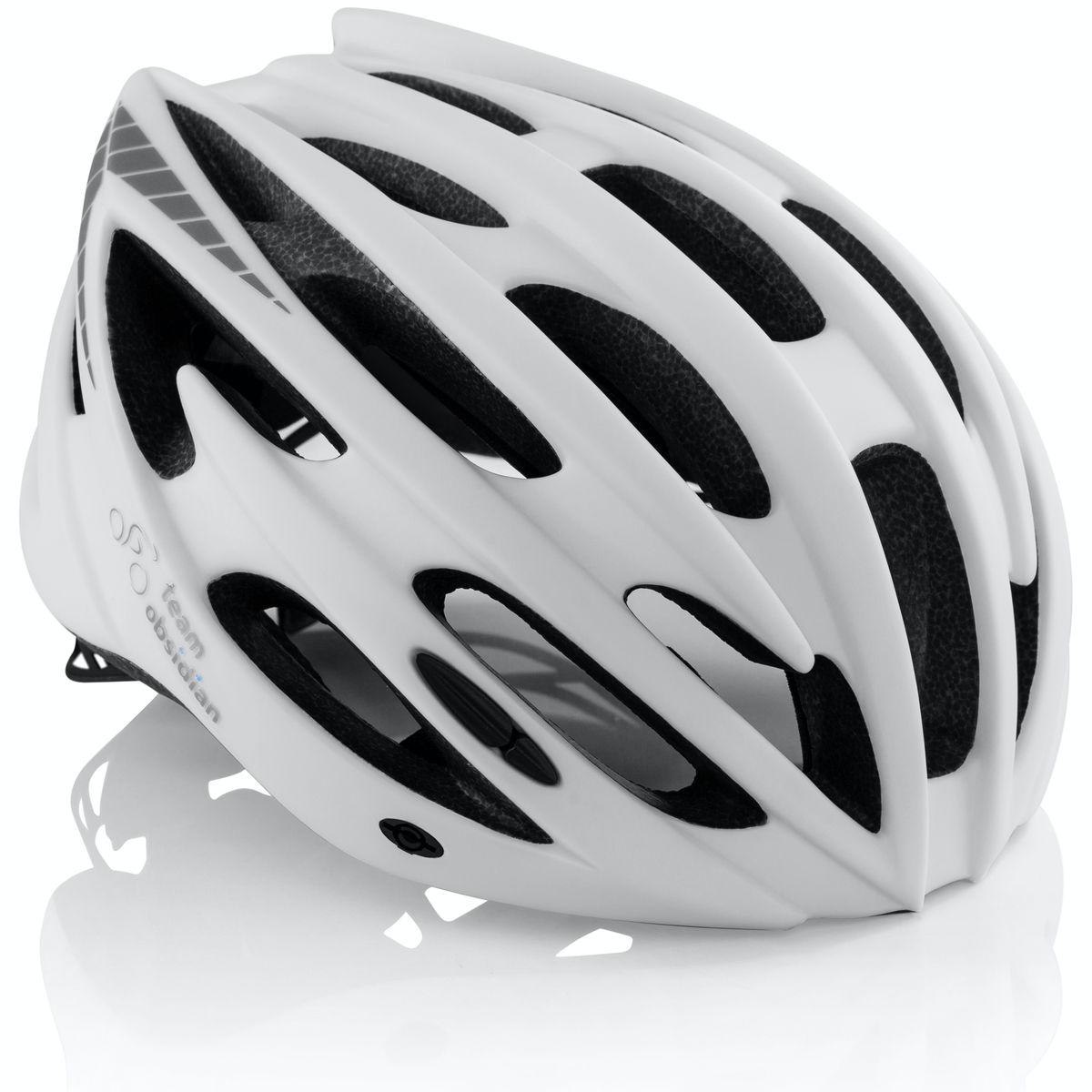 black helmet white goggles