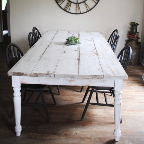 finished, done, table, complete, DIY, farm, house, farmhouse, milk, chalk, paint