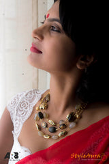 StyleAura - Shreya Krishnan - Meenakari Moonstones
