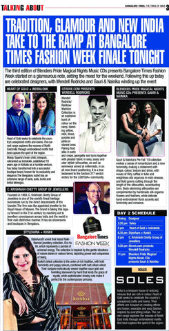 Bangalore Times Fashion Week (BtFW), December 2018