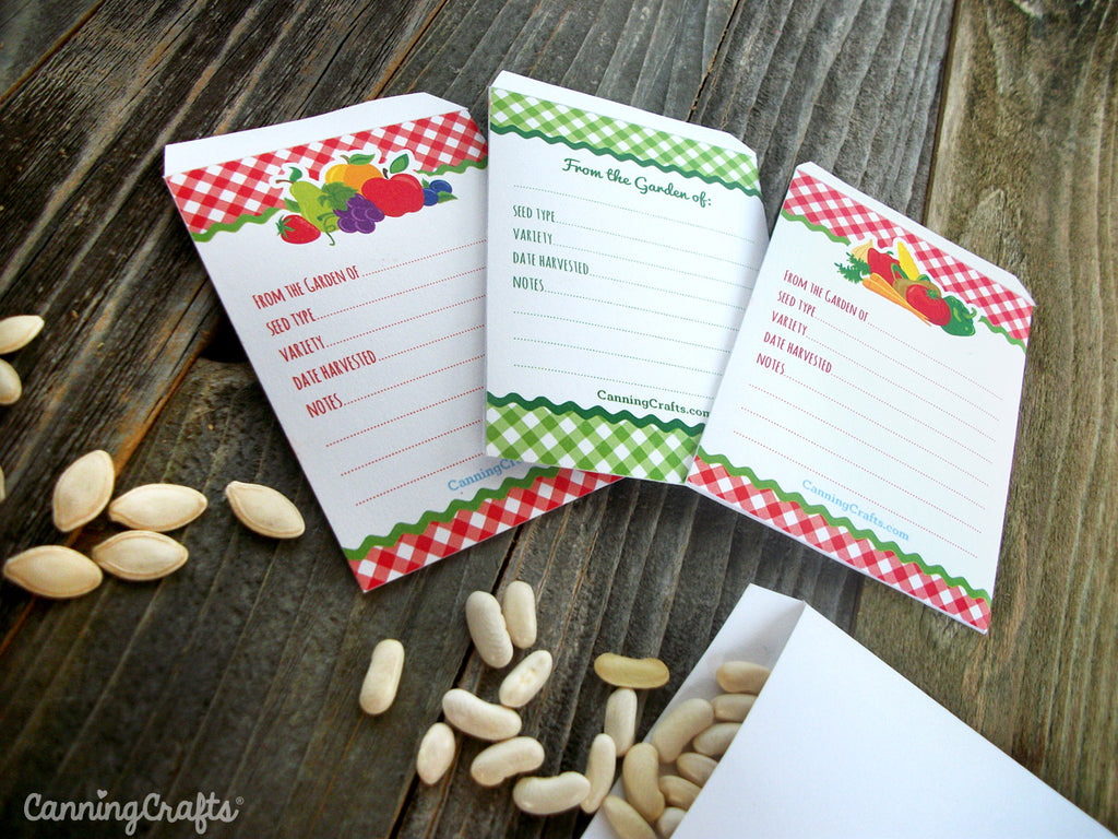 free printable vegetable seed packet from CanningCrafts.com