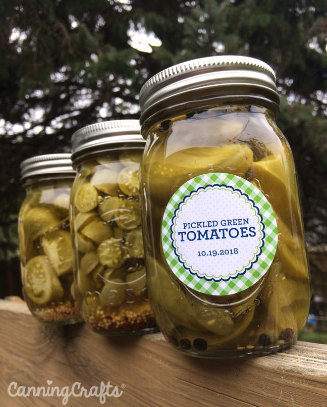 CanningCrafts garden 2018: Canning Green Tomatoes in Mason Jars