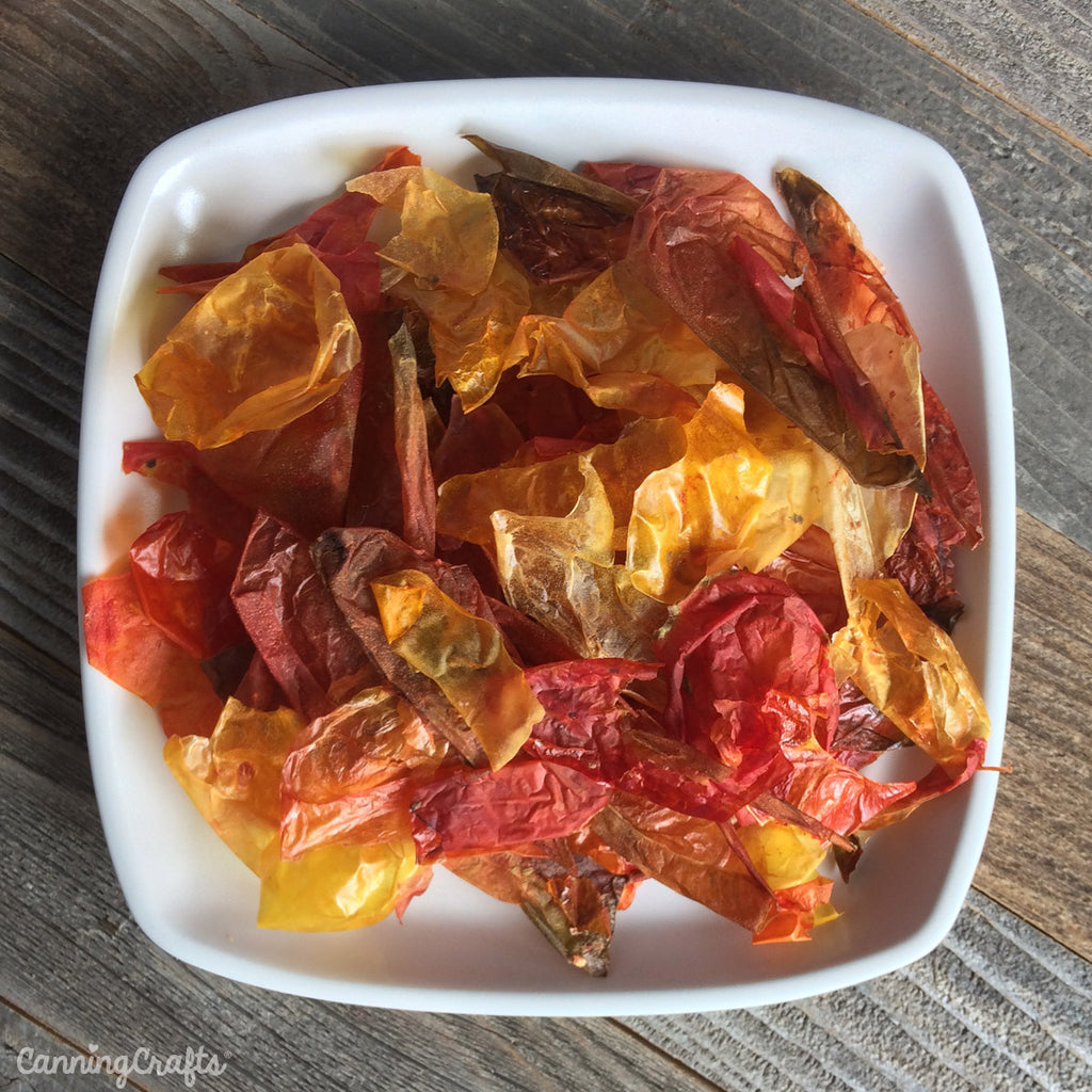 CanningCrafts garden 2018: Dehydrated Tomato Skins
