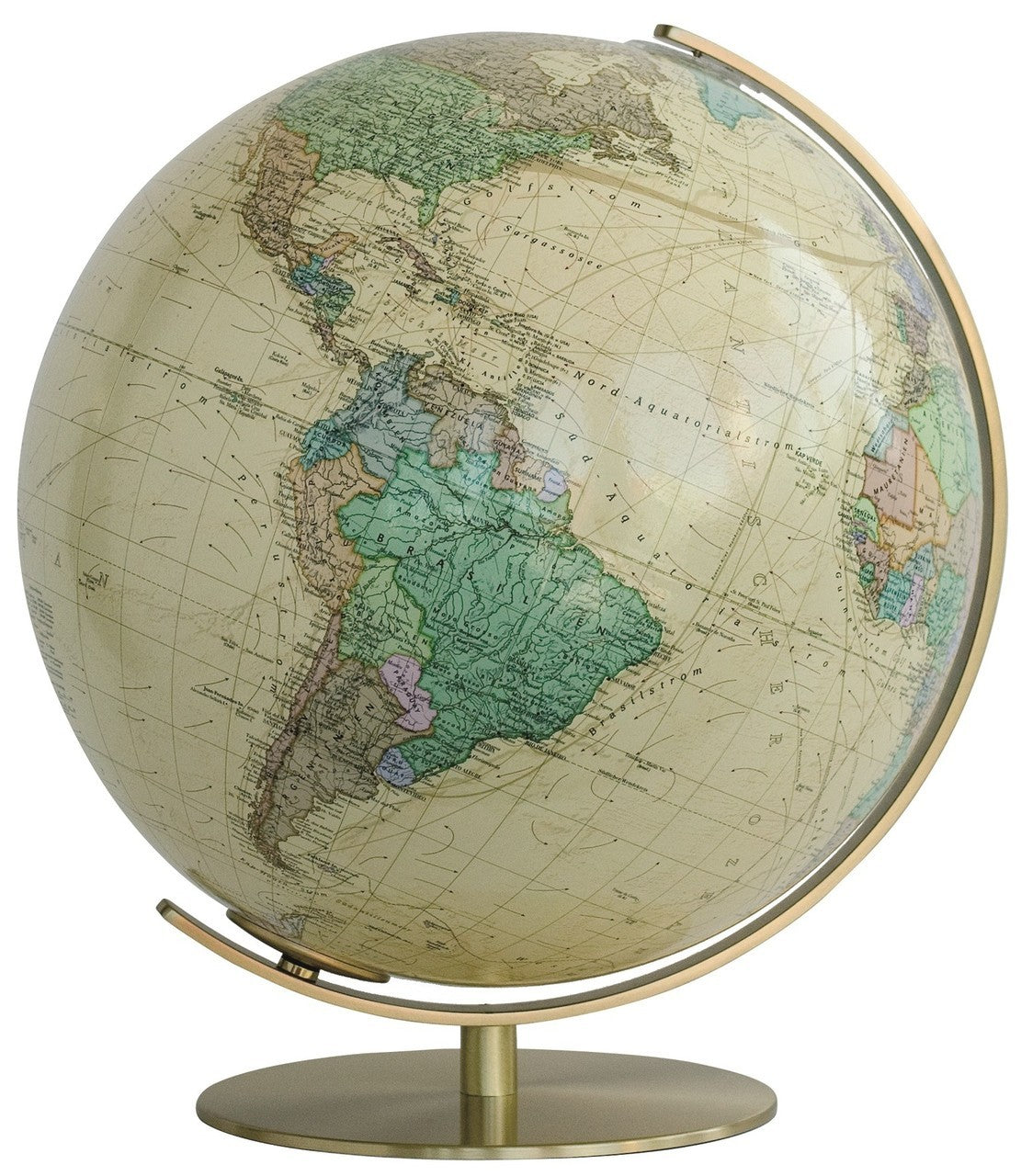 Vienna Illuminated 16 Inch Desktop World Globe By Columbus Globes Geomart