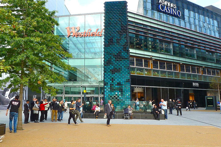 exterior view of the westfield stratford shopping centre