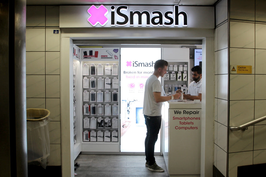 Visit iSmash to fix your broken phone screen in Bank
