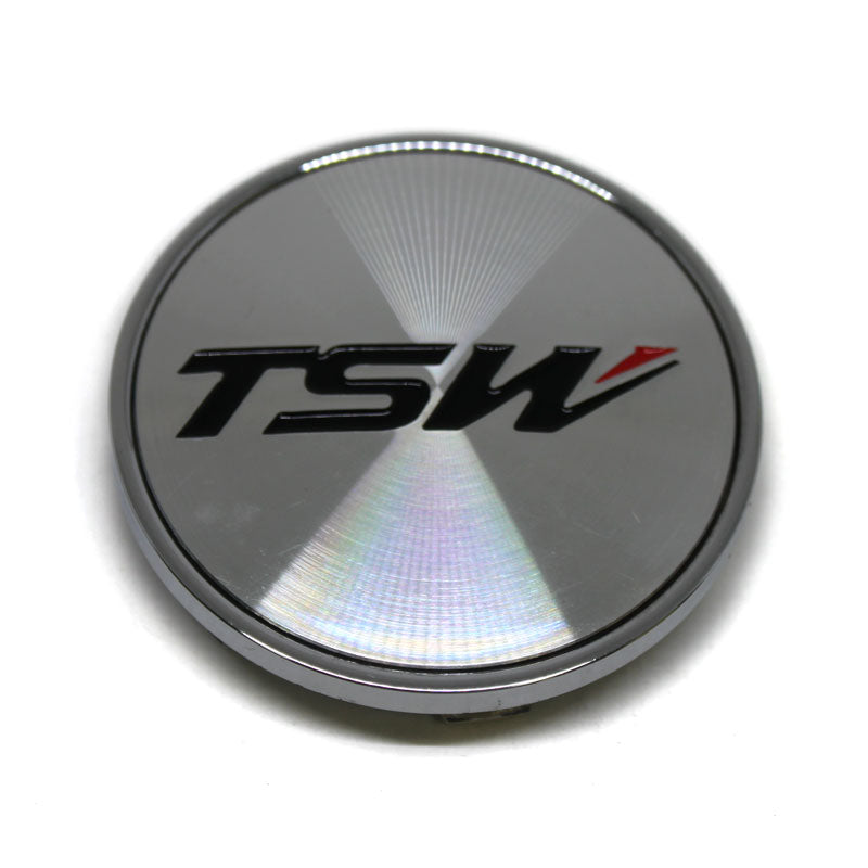 1 TSW Wheels Silver Custom Wheel Center Cap # C-F80