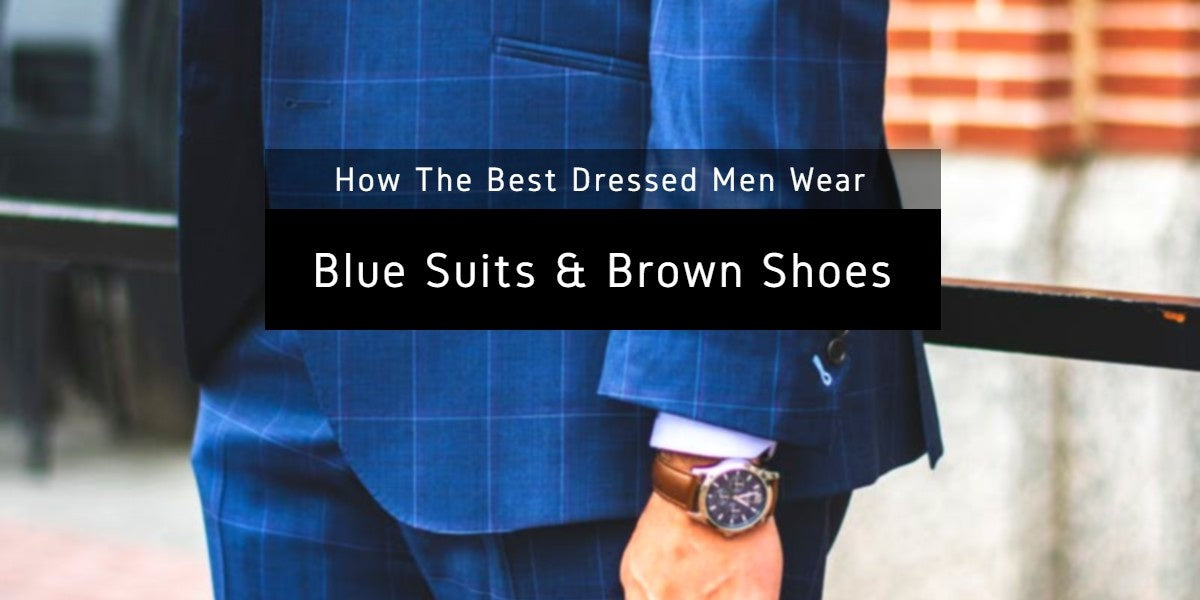 best shoe for blue suit